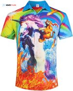 Rainbow Pride Hawaiian Shirt For Lgbtq, Hawaiian Summer Aloha Beach Shirts For Holiday