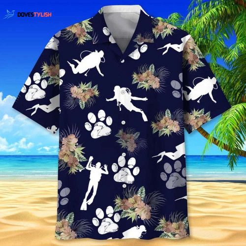 Shar Pei Hawaiian Shirt, Cute Dog Hawaii Shirts Red Tribal Pattern