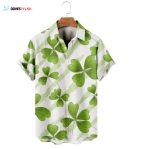 Shamrock Hawaiian Shirt, Irish Hawaiian Shirt, Saint Patrick’s Day Hawaiian Shirt, St. Patrick’s Day 3d Shirt, Irish Shirt