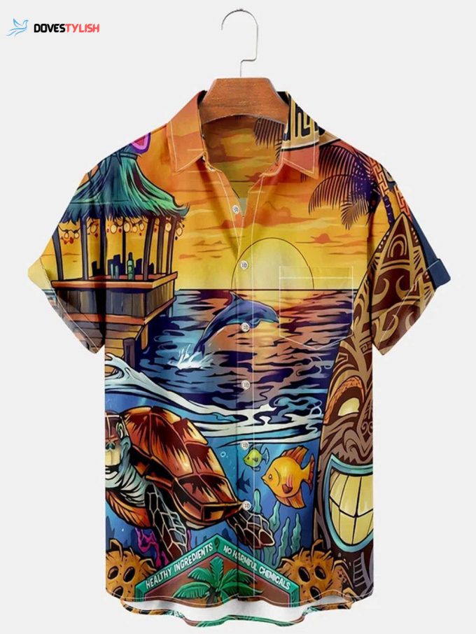 Short Sleeve Hawaii Shirt, Casual Hawaiian Shirt, Aloha Shirt For Him