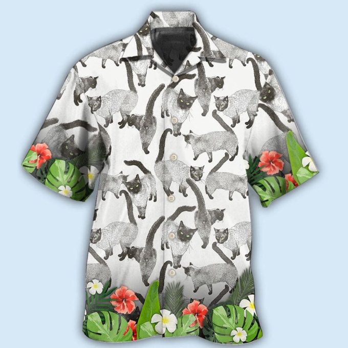 Siamese Cat Lovely Hawaiian Shirt, Siamese Lover Hawaiian Shirt