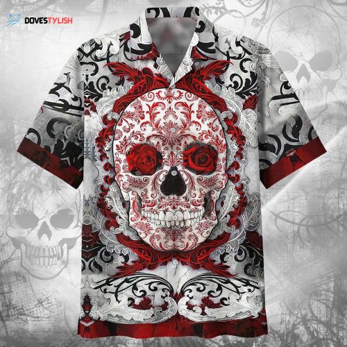 Skull Native American Hawaiian Shirt Men Women