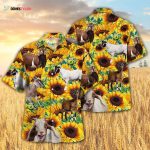 Sunflower Goat Hawaiian Shirt