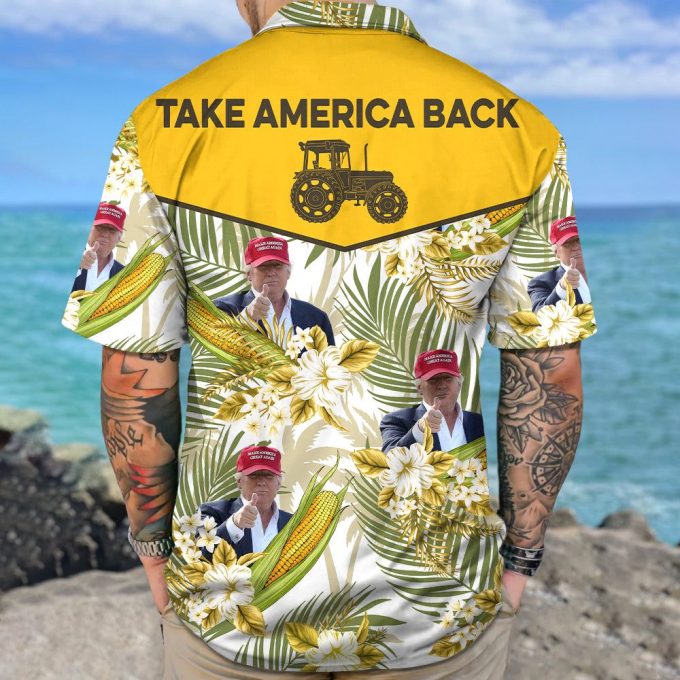 Take America Back Trump Hawaii Shirt – Make America Great Again – Hawaii Shirt Trump Farmer