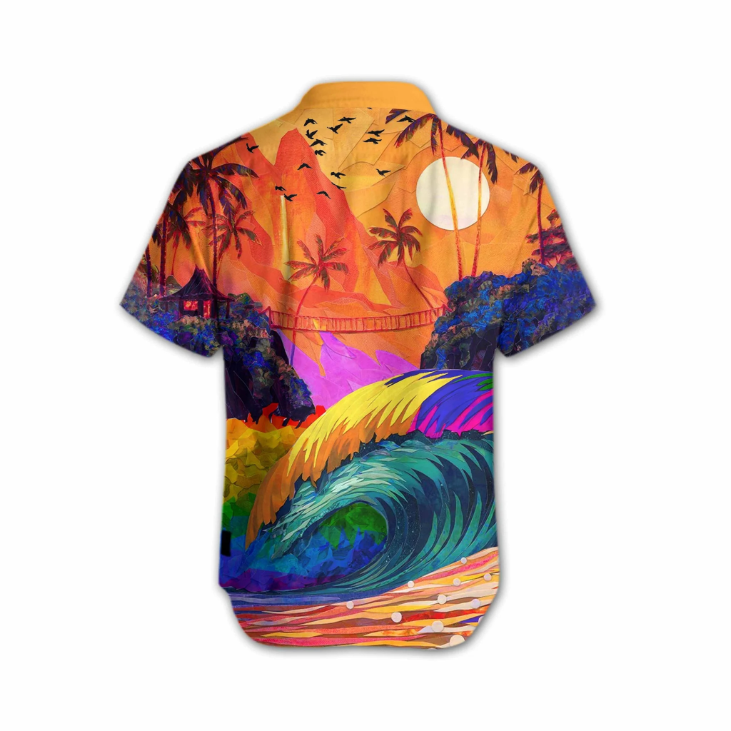 The Beauty Of Nature Lgbt Sunset Design Hawaiian Shirt