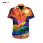 The Beauty Of Nature Lgbt Sunset Design Hawaiian Shirt