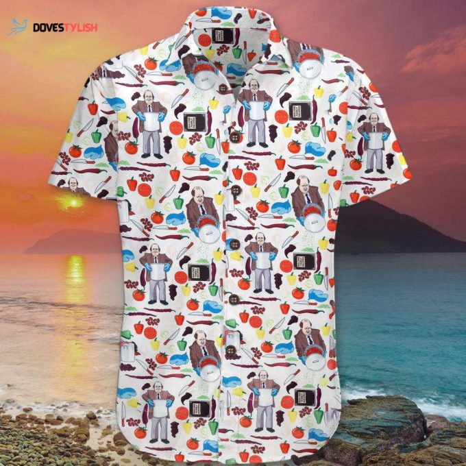 The Office Kevin Chili Hawaiian Shirt Kevin Malone Chili Hawaiian Button Up Shirt