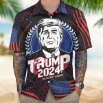 Trump 2024 The Patriot’s Choice Hawaiian Shirt Unisex Gift Tee 2024