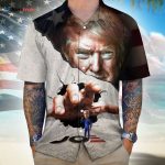 Trump Break The Wall Hawaii Shirt Unisex Gift Tee 2024