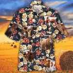 Tx Longhorn Cattle Lovers Green Plaid Pattern Hawaiian Shirt, Unisex Print Aloha Short Sleeve Casual Shirt