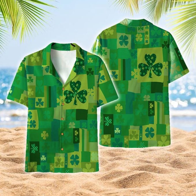 Unisex Irish Aloha Hawaiian Shirts, Short Sleeve Hawaiian Aloha Shirt, Gifts For Her