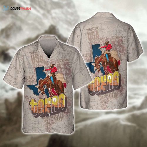 Tx-Longhorn Face Hibiscus Flower All Over Printed 3D Hawaiian Shirt