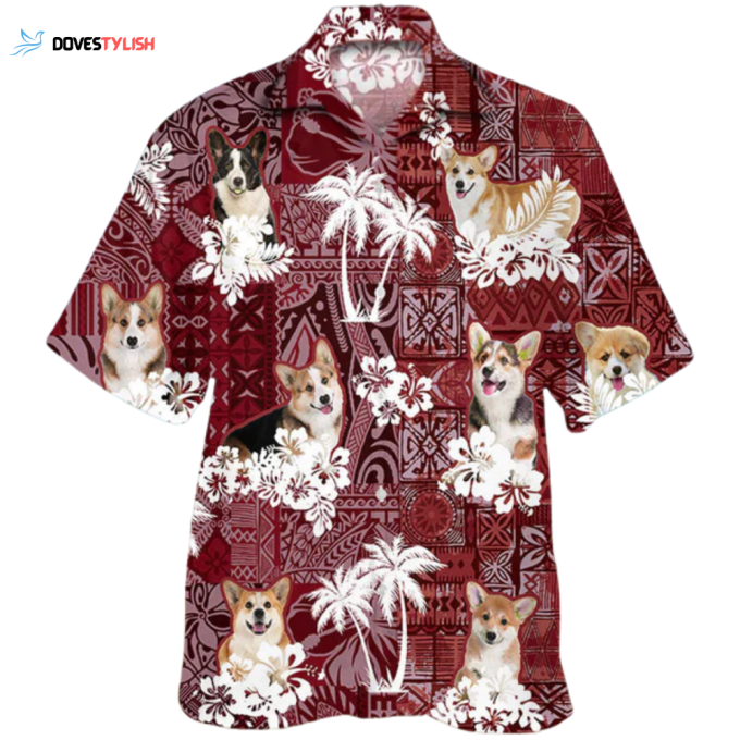 Welsh Corgi Hawaiian Shirt, Dog Corgi Hawaii Aloha Beach Shirt