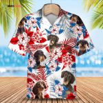 Wirehair Dachshund Hawaiian Shirt, Short Sleeve Dog Full Print Aloha Beach Shirt For Summer