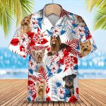 Yorkshire Terrier Hawaiian Shir For Men And Woman, 3D Full Print Dog And Flower Aloha Beach Shirts