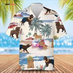 American Water Spaniel Summer Beach Hawaiian Shirt, Summer Beach And Dog In Hawaii Aloha Shirt