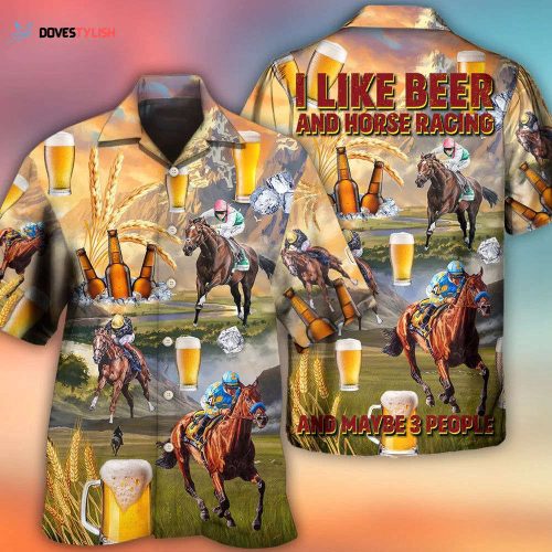 Beer I Like Beer And Motocross Hawaiian Shirt Men Women Beer Hawaii Aloha Beach Shirt