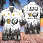 Beer I Like Beer And Hunting And Maybe 3 People Hawaiian Shirt