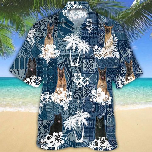 Belgian Shepherd Hawaiian Shirt, Hawaiian Dog Shirt For Men, Dog Hawaiian Shirt For Son Daughter