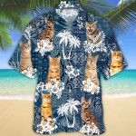 Bengal Hawaiian Shirt For Summer Travel, Cat Hawaiian Shirt For Man And Woman, For Cat Lovers