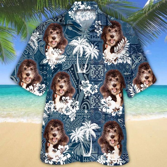 Bernedoodle Hawaiian Shirt, Hawaiian Dog Shirts For Dad, 3D Full Print Hawaii Dog Shirt For Mom