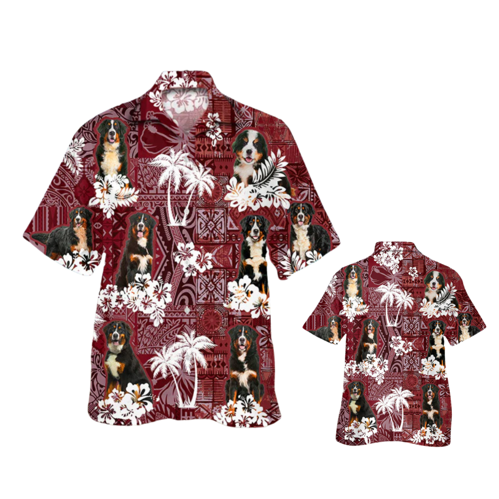 Bernese Mountain Hawaiian Shirt, Animal Hawaiian Shirt For Her Him, Hawaii Shirts