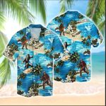 Bigfoot Hawaiian Shirt, Pongo Kingkong Hawaiian Shirt, Summer Beach Hawaiian Shirt