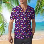 Bisexual Beach Hawaiian Full Print Shirt, Hawaii Shirt For Trans Queer, Men Hawaiian 3D Shirt For Gay Transgender Bi Gift