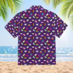 Bisexual Beach Hawaiian Full Print Shirt, Hawaii Shirt For Trans Queer, Men Hawaiian 3D Shirt For Gay Transgender Bi Gift