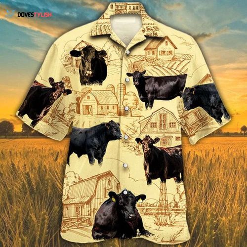 Black Angus In Moorica Hawaiian Shirt, Bull Hawaiian Shirt, Cow Aloha Hawaii Shirt