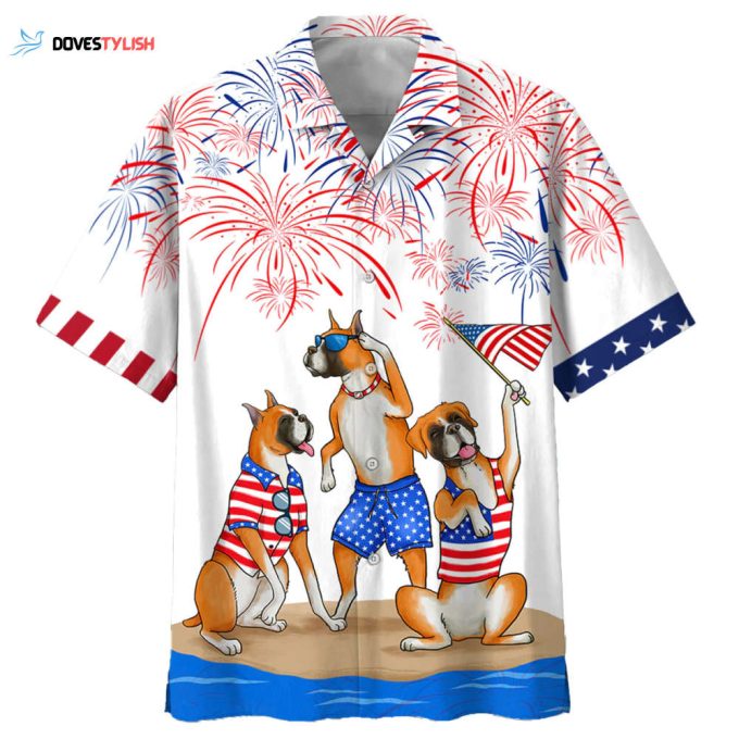 Boxer 3D Full Printed Hawaiian Shirts For Men And Woman, Independence Day Is Coming, Happy 4Th Of July Aloha Beach Shirt