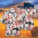 Brahman Cattle Lovers Australian Flag Hawaiian Shirt, Unisex Print Aloha Short Sleeve Casual Shirt