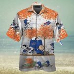 Buffalo Bills NFL Snoopy Charlie Brown Autumn Tree Hawaiian Shirt