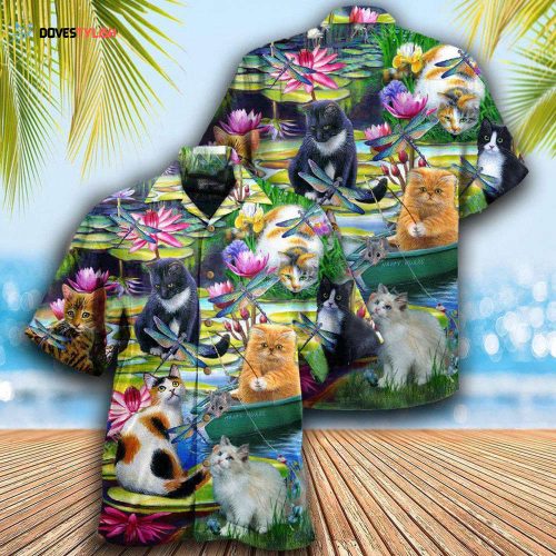 Cat Make Me Happy Lovely Hawaiian Shirt, For Cat Lovers