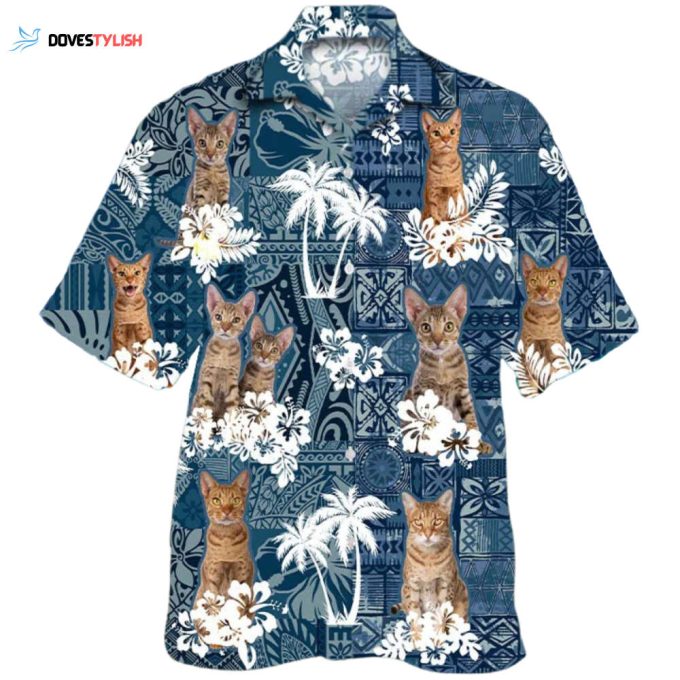 Cat Hawaiian Shirt For Summer Day, 3D Full Print Hawaii Cat Shirts, Cat Aloha Beach Shirt, Gift For Cat Lover