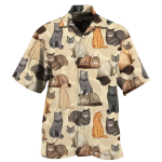 Cat Make Me Happy Lovely Hawaiian Shirt, For Cat Lovers