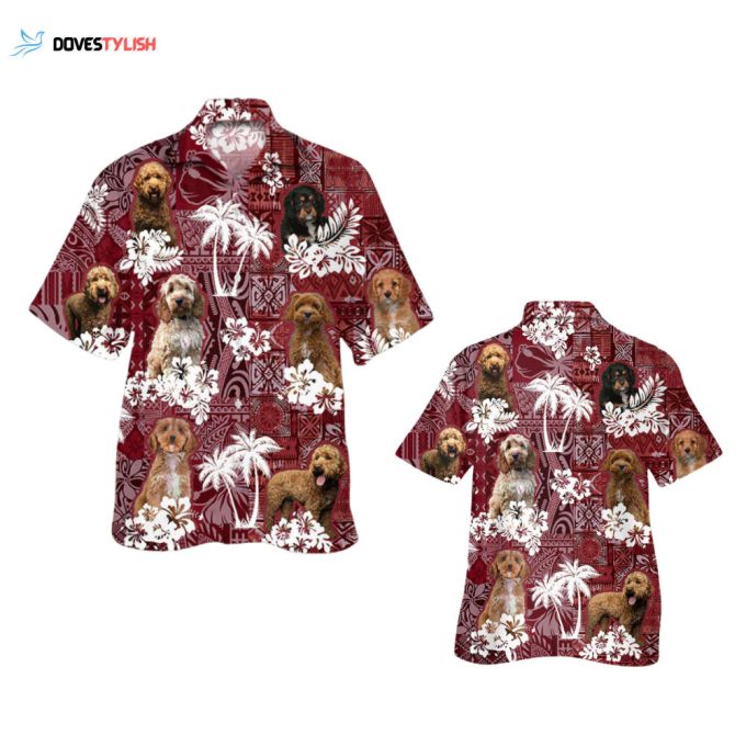 Cavapoo Hawaiian Shirt, Dog Hawaii Shirt Tribal Pattern