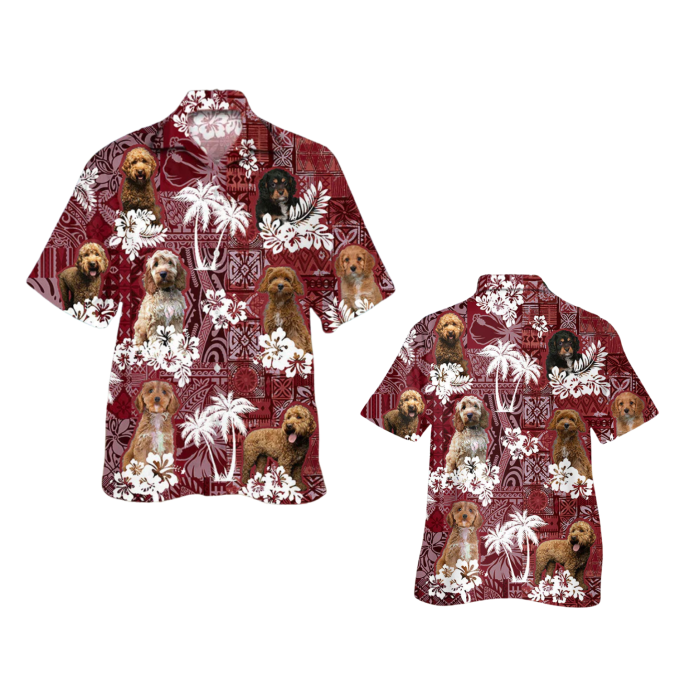 Cavapoo Hawaiian Shirt, Dog Hawaii Shirt Tribal Pattern