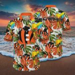 Cincinnati Bengals NFL Flower Colorful Pattern Hawaiian Shirt