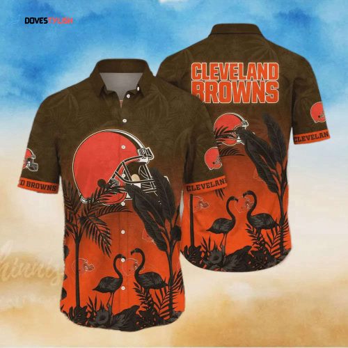 Cleveland Browns NFL Flower Colorful Hawaiian Shirt