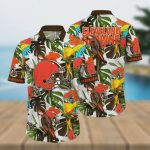 Cleveland Browns NFL Flower Colorful Hawaiian Shirt