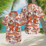 Cleveland Browns NFL Taz And Bugs Hawaiian Shirt