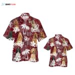 Cocker Spaniel Hawaiian Shirt, Red Hawaiian Shirt For Dog Lovers