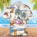 Cocker Spaniel Summer Beach Hawaiian Shirt, Short Sleeve Dog Aloha Beach Shirt For Men And Woman