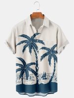 Coconut Tree Hawaiian Shirt, Summer Vibe Hawaii Shirt, Gift For Him