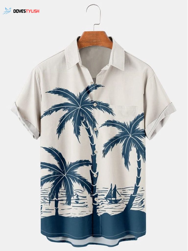 Coconut Tree Hawaiian Shirt, Summer Vibe Hawaii Shirt, Gift For Him