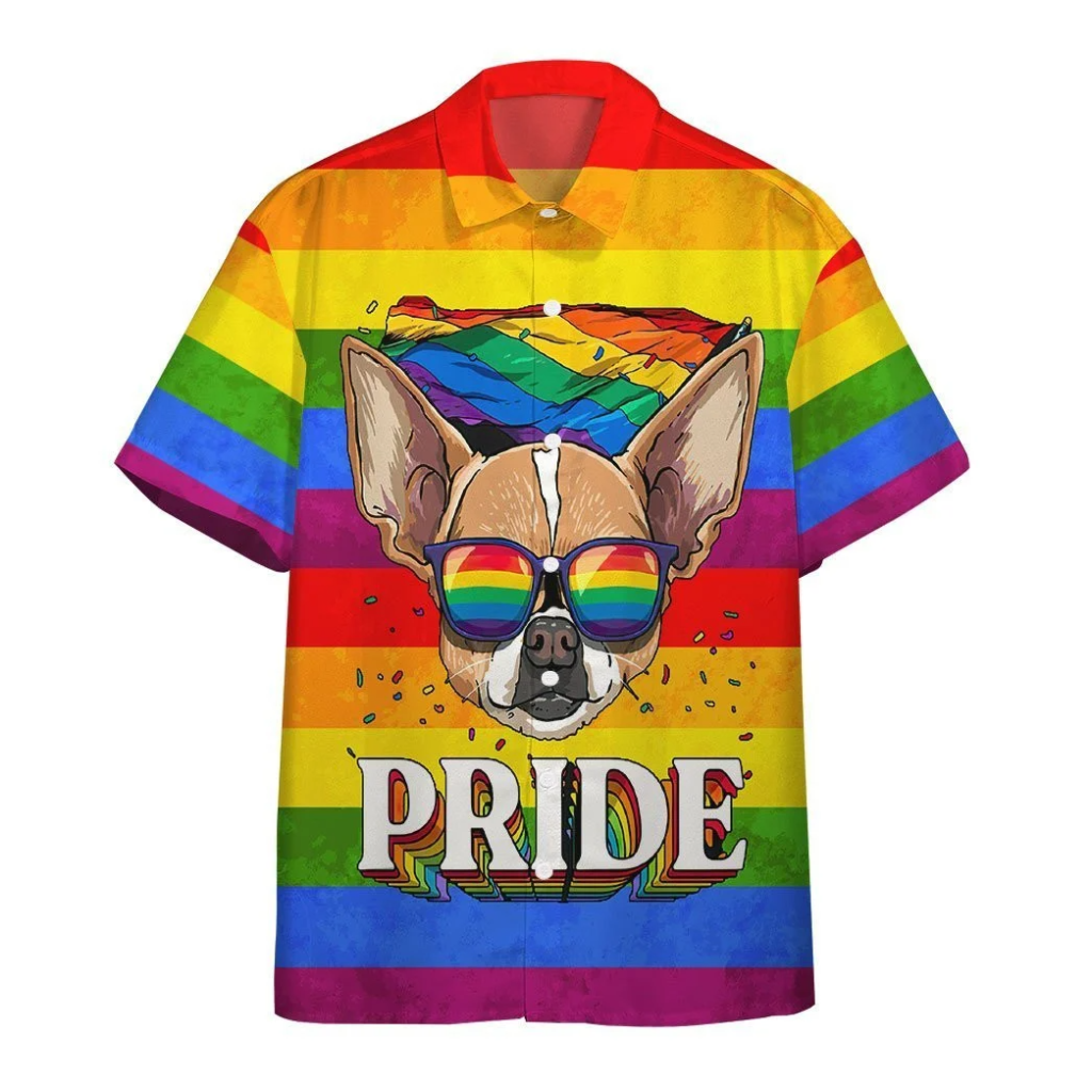 Colorful Pride Shirt For Transgender, Awesome Background Design Hawaiian Shirt