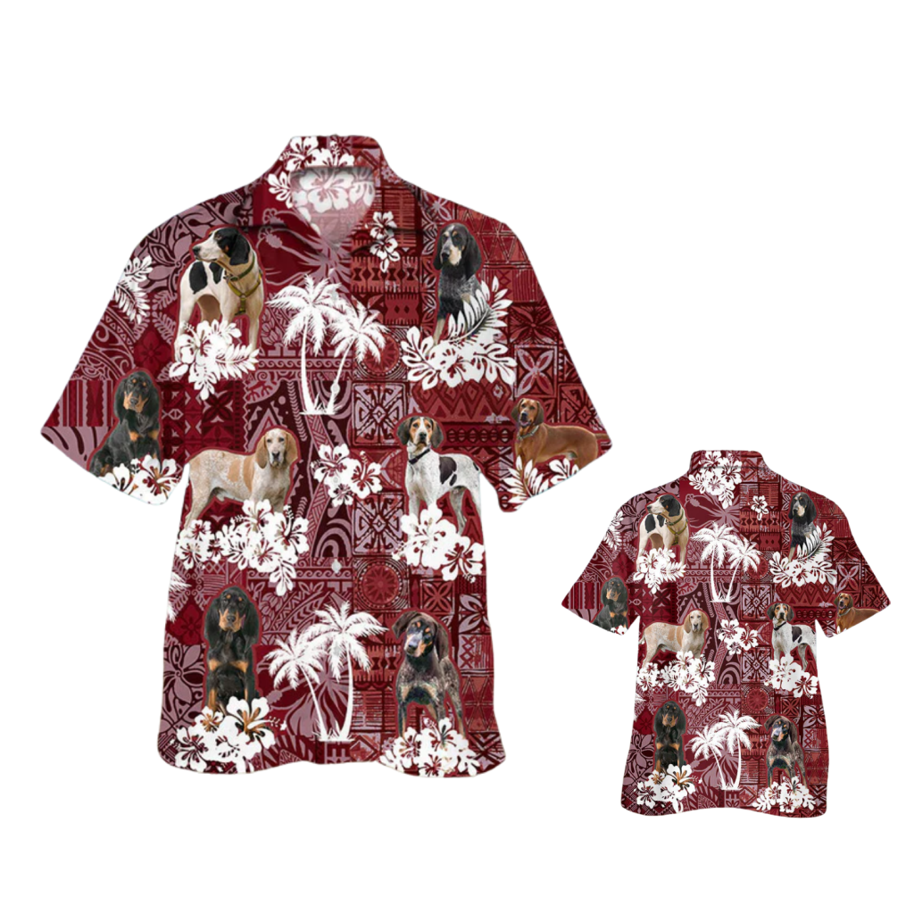 Coonhound Hawaiian Shirt, Coospod Hawaiian Shirt Full Size Men Women