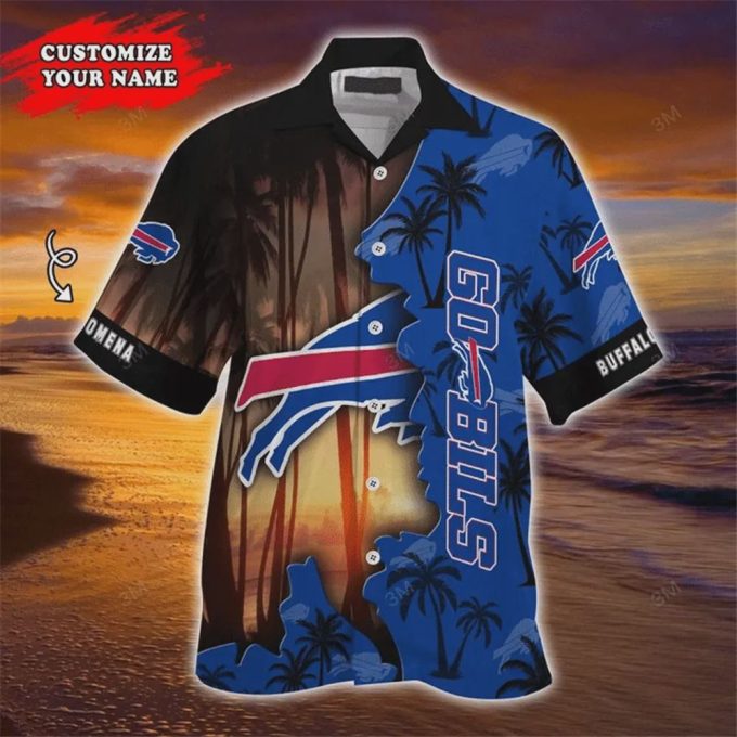 Custom Buffalo Bills NFL Tropical For Summer 2024 Vintage Style Hawaiian Shirt