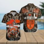 Custom Cleveland Browns NFL Mascot Hawaiian Shirt